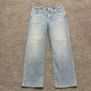 Indigo Palms Womens Straight Jeans Size 6R Light Wash Denim‎ Stretch Mid Rise